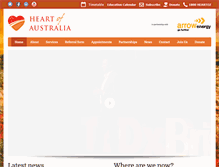 Tablet Screenshot of heartofaustralia.com